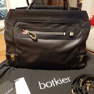 Botkier Linea Black Leather Satchel